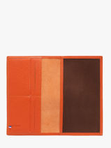 Porte-chquier Madras Cuir Etrier Orange madras EMAD905-vue-porte