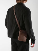 Sac Bandoulire Spider Etrier Marron spider ESPI728S-vue-porte