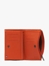 Portefeuille Porte-monnaie Cuir Etrier Orange madras EMAD619-vue-porte